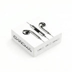 Chrome wired earbuds packaging