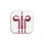 Chrome wired earbuds lifestyle